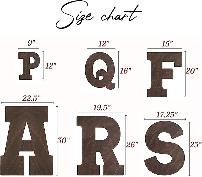 NAZENTI Wedding Guest Book Alternative Wooden Letter Personalized, Custom - Image 2