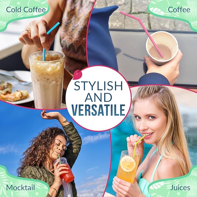 Weemium Compostable Straws Disposable 300 Pack | 100% Plant-Based Plastic-free - Image 7
