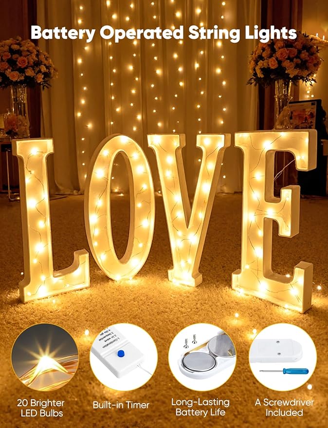 Minetom 12 Pack Fairy Lights Battery Operated String Lights, 8 Modes & Timer - Image 2