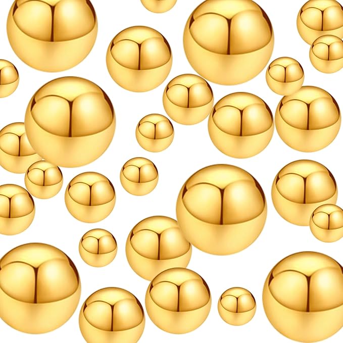 300Pcs Pearl Vase Filler, BrightGold No Hole Faux Pearl Beads by Unknown
