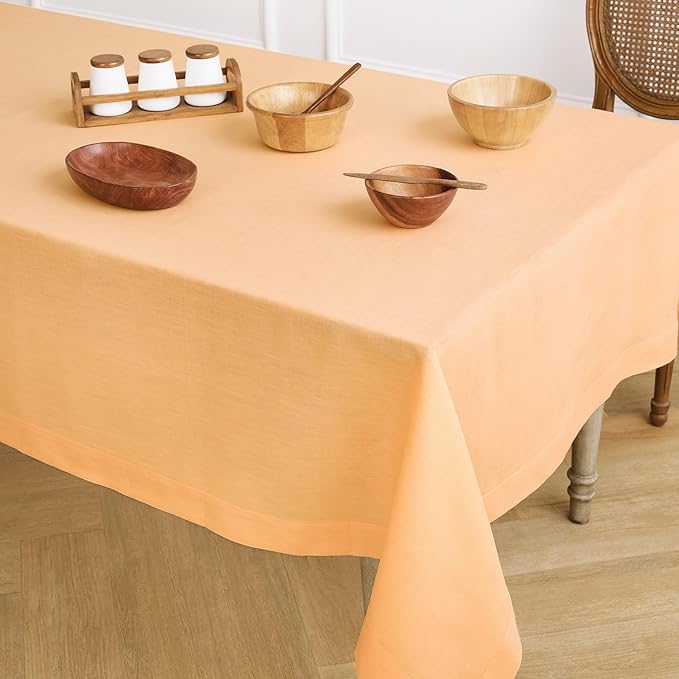 Solino Home Linen Tablecloth for Rectangle Tables 60 x 120 Inch - Image 4