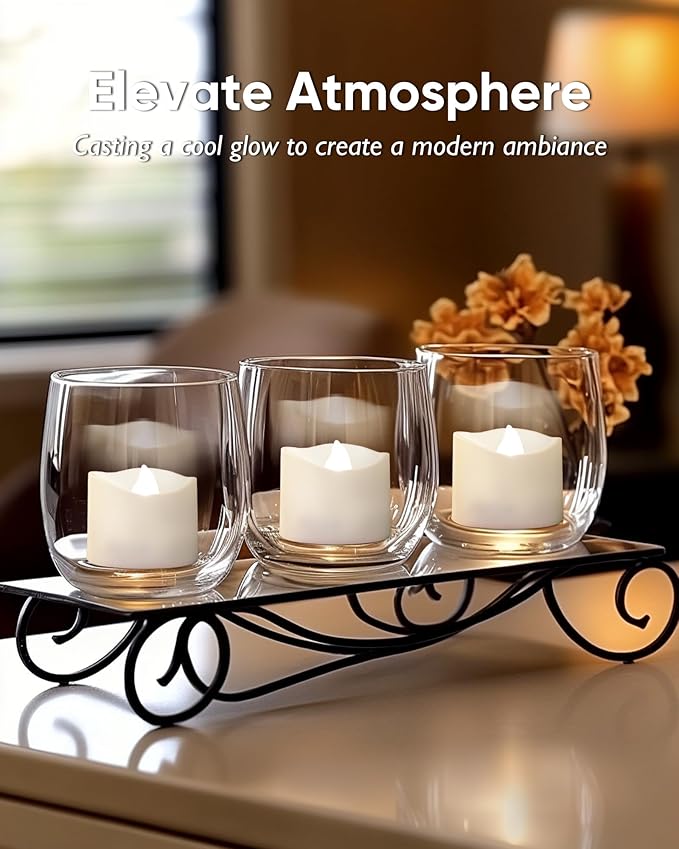Homemory Cool White Flameless LED Tea Lights Candles, 200+Hour Battery Operated - Image 8