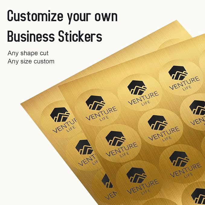 Custom Logo Stickers for Business, Personalised Logo Labels, Waterproof - Image 5