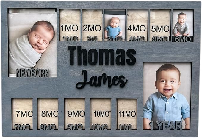 Newborn picture frame by Unknown