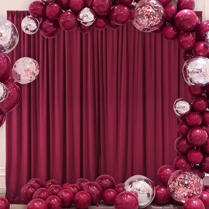 AK TRADING CO. 10 feet x 10 feet Polyester Backdrop Drapes Curtains Panels - Image 5