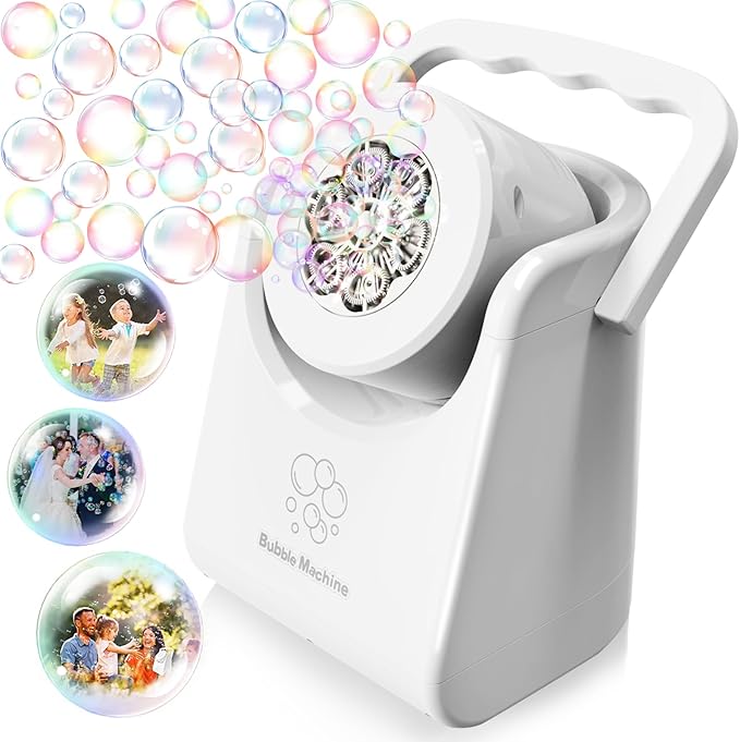 Bubble Machine Automatic Bubble Blower by Weilim