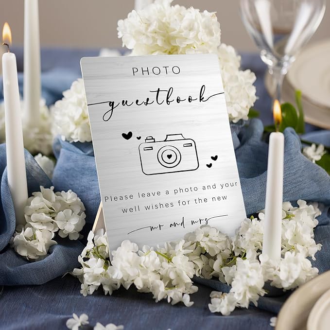 Wooden Photo Guest Book Stand 5x7inch - Image 2