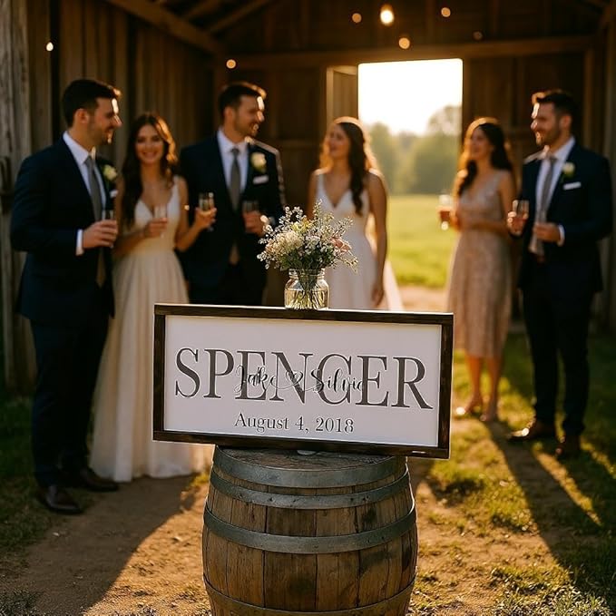 personalized wedding sign custom wedding sign marriage ceremony decorations - Image 2