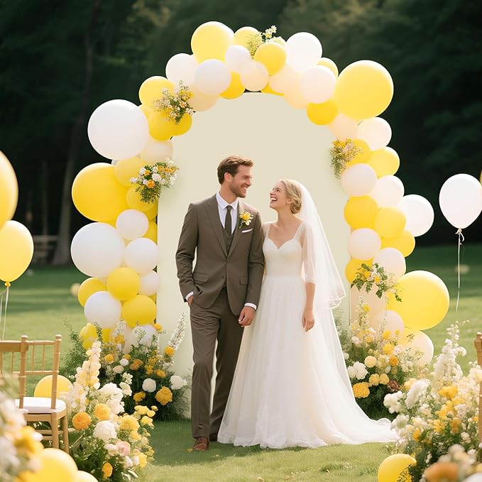Ledido Wedding Arch Backdrop Cover 7.2FT Arch Covers Fitted Stretchy Spandex - Image 6