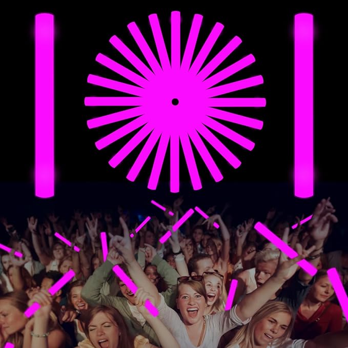 Glow Foam Sticks Bulk, Sporting Events by NUDALA