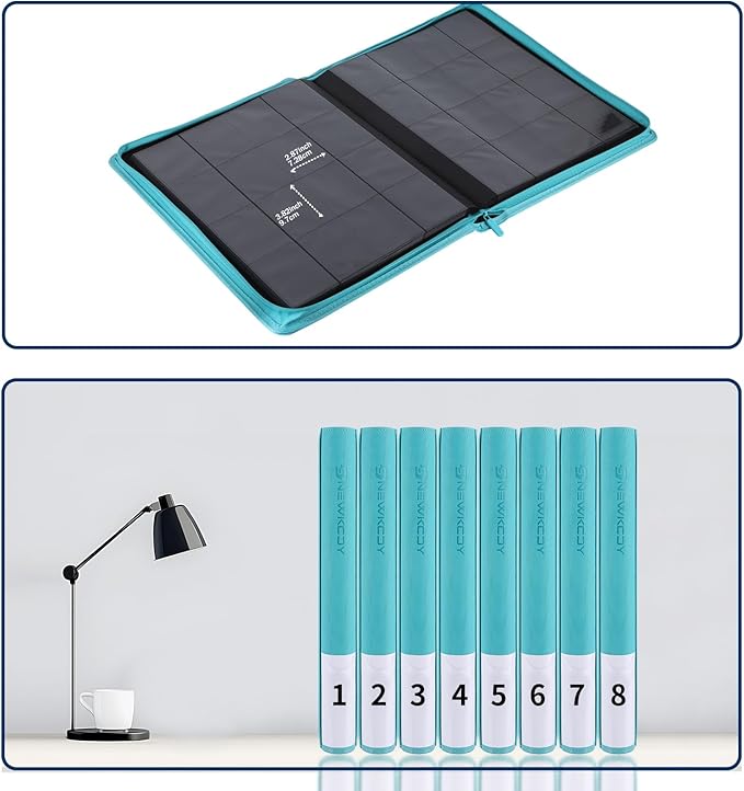 Snekdy premium 1024-pocket trading card binder, 16-pocket cards album, - Image 7