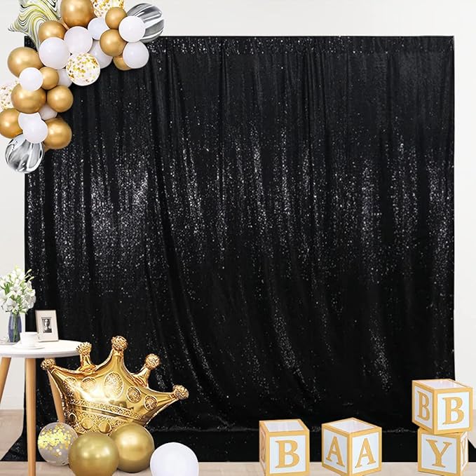 SquarePie Sequin Backdrop Less See Through Thick Stain Background Glitter - Image 2
