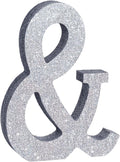 TONIFUL 8 Inch Silver Glitter & Table Centerpiece A-Z Silver Birthday Party by TONIFUL