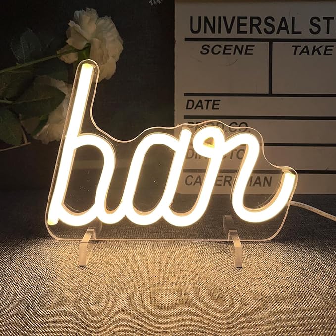 Bar Table Number Neon Sign Desk Lamp Night Light Wedding Letter LED Neon Sign - Image 2