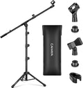 CAHAYA Mic Stand Tripod Boom Arm Floor Microphone Stand Height Adjustable by CAHAYA