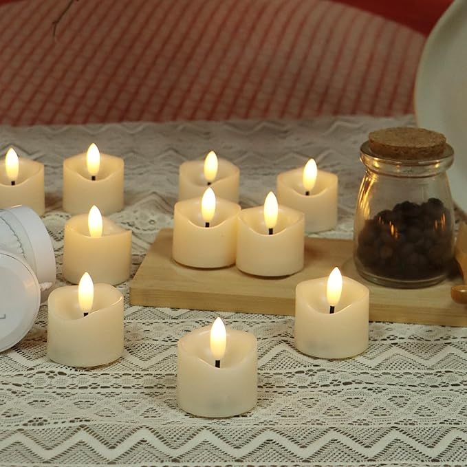 48 Pack Battery Operated Votive Candles 1.5 x 1.67 inches Flameless Votive - Image 3