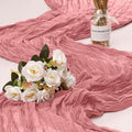 1 Pack Cheesecloth Table Runner 10Ft Christmas Gauze Boho Table Runners by HOME