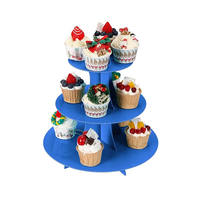 2Pcs 3-Tier Cupcake Stand, Cake Stand holder, Tiered DIY Cupcake Stand Tower - Image 2