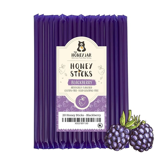 The Honey Jar Blackberry Flavored Honey Sticks by TheHoneyJar
