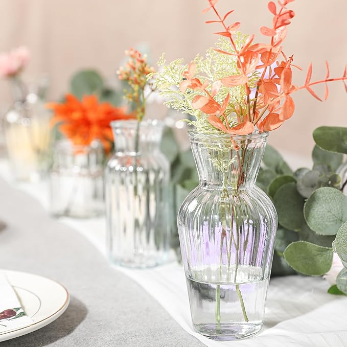 Modern Clear Glass Vase Set - Image 7
