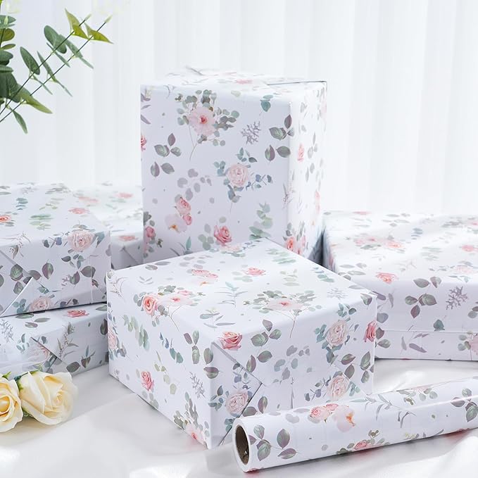 Ulmasinn Floral Wrapping Paper Roll - Image 6