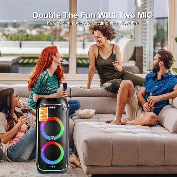 The Platinum DK65 Bluetooth Party Speaker, Karaoke Machine - Image 8