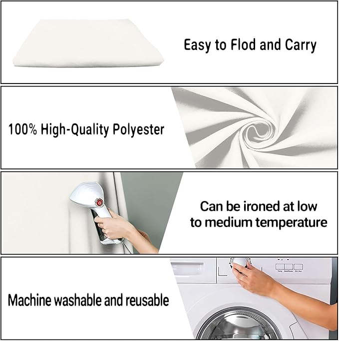 Ivory Portrait Backdrop 8x10ft Zoom Meeting Photo Studio Shooting Props - Image 7