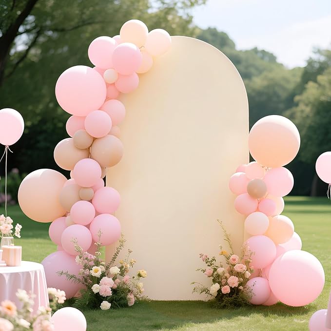Ledido Wedding Arch Backdrop Cover 6FT 7.2FT Arch Covers 2Set Fitted Stretchy - Image 3