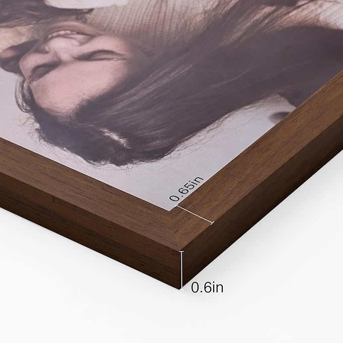 decorUhome Double 6x4 Picture Frame Horizontal, Engineered Wood Bifold Photo - Image 4