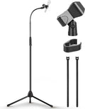 Pyle Tripod Mic Stand, Adjustable Gooseneck Microphone Stand, Sturdy Build by PyleUSA