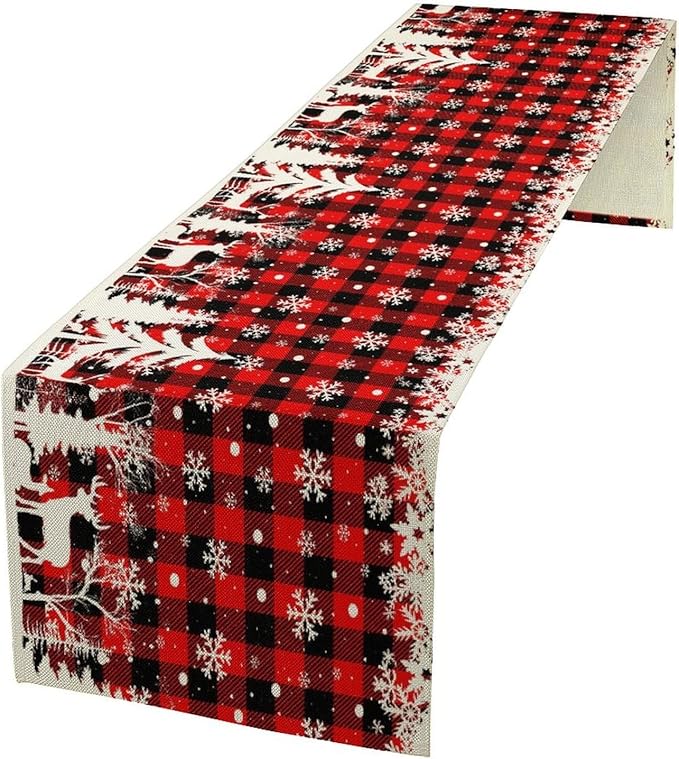 Christmas Table Runner, W13X L60 in by Kurtect