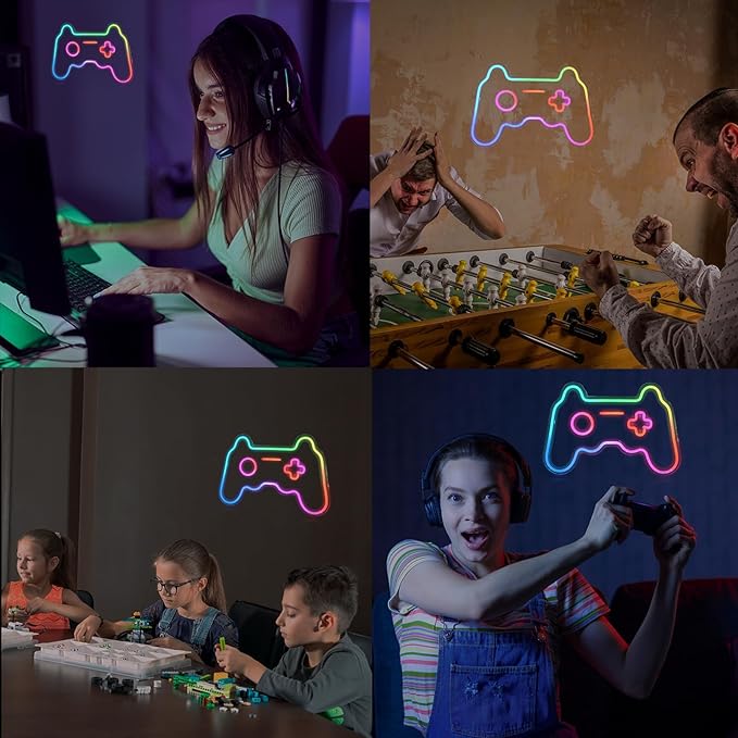 Ineonlife Gamer Neon Sign, Dream Colorful Game Controller Neon Light - Image 7
