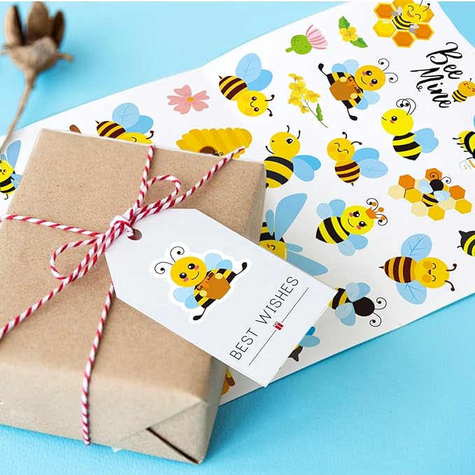 Bumble Bee Stickers Summer Spring Happy Honey Bee Decal Sticker 660 Counts - Image 2