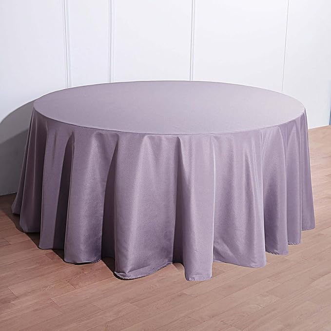 Efavormart Round Tablecloth, 132 Inch Stain & Wrinkle Resistant Washable Table - Image 3