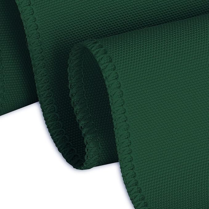 LTC LINENS 5 Pack 90 Inch Round Tablecloth Hunter Green - Image 4