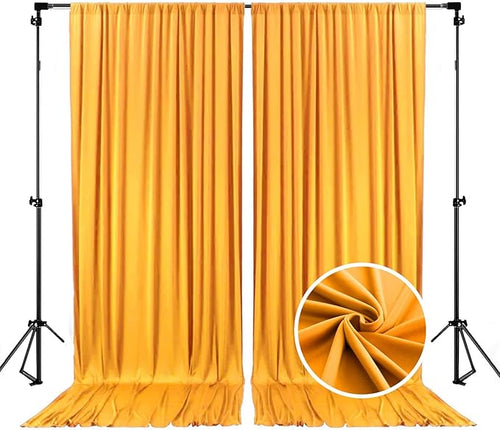 10 x 7 Feet Orange B Backdrop Curtain by ZEBMOON