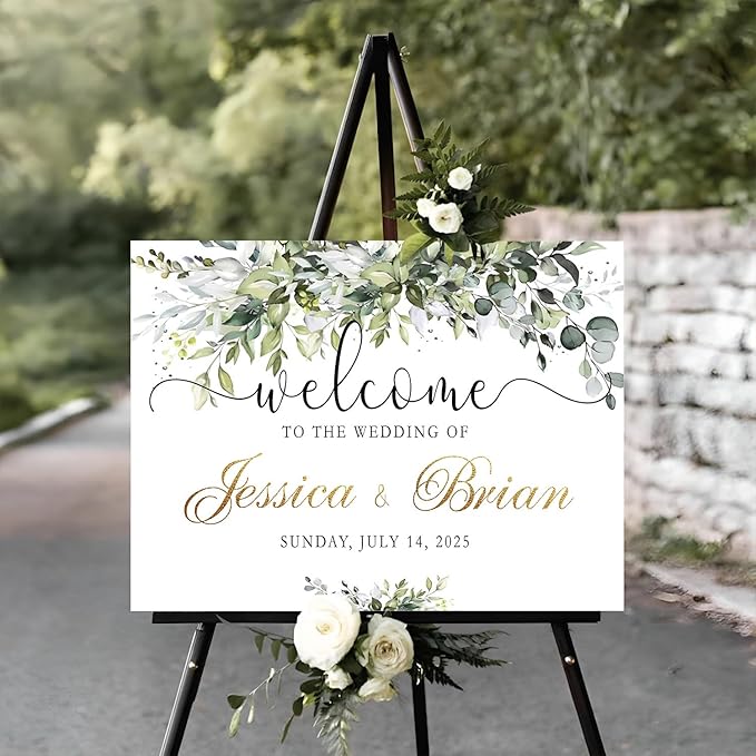 Personalized Welcome to Our Wedding Sign by Jewelry