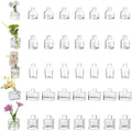 Glasseam Mini Bud Vases in Bulk 40: Clear Small Flower Vases by Glasseam