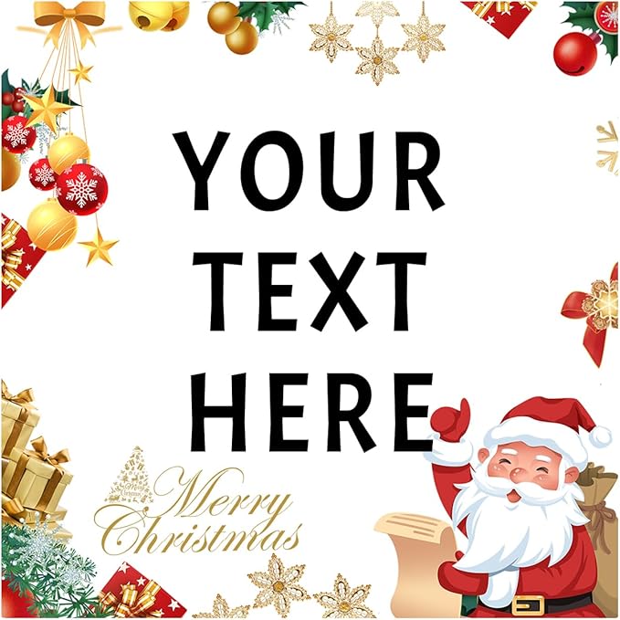 100-1000pcs Custom Stickers Merry Christmas Stickers Personalized Labels by Unknown