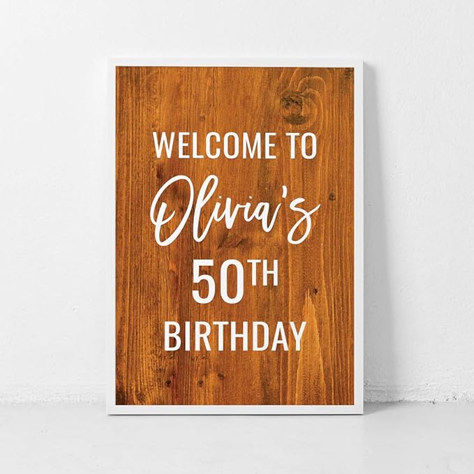 Andaz Press Personalized Extra Large Birthday Easel Board Party Sign, 12x18-inch - Image 4