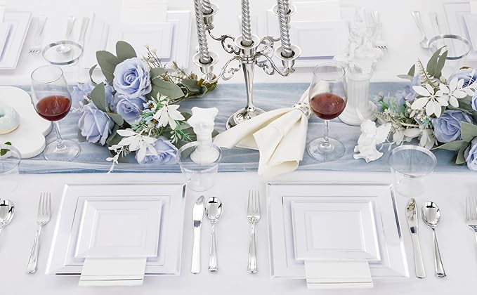 Festiva 350Pcs Silver Plates - Image 7