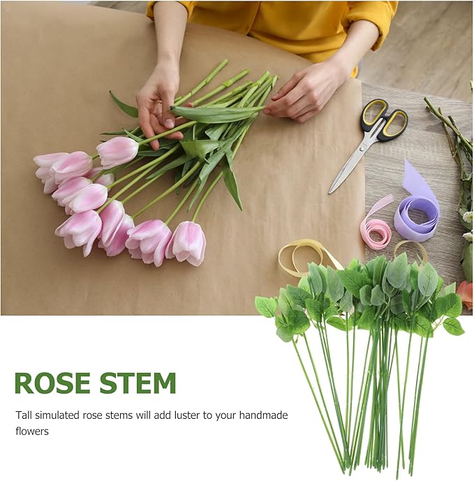 Veemoon 30pcs Floral Wire Stem - Image 4