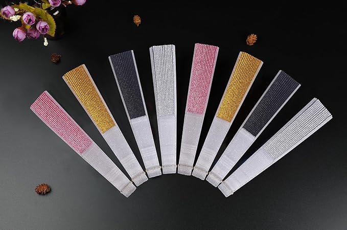 HUNANBANG Glitter Folding Hand Fan - Image 7