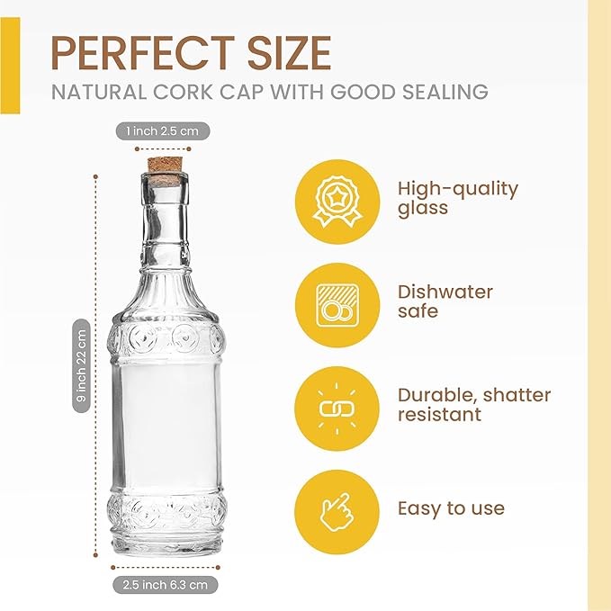 Assorted Clear Glass Bottles - Image 2