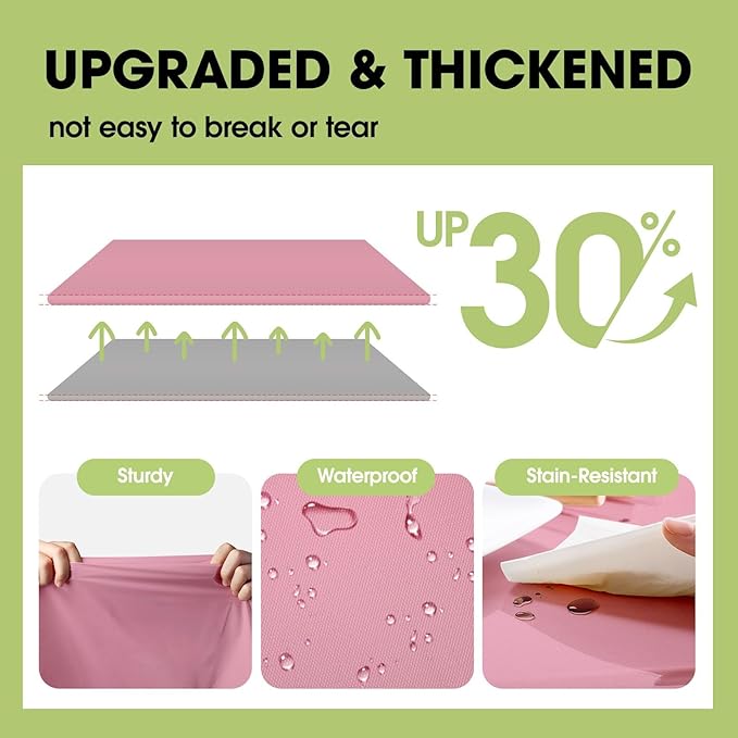 Pureegg Plastic Table Cloth Disposable 10 Pack, Easter Party, Valentines - Image 4