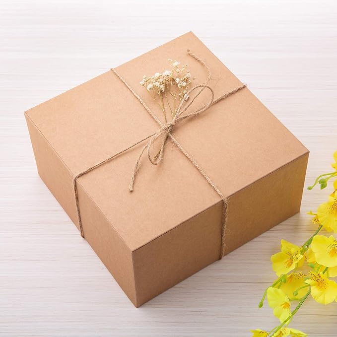 GEFTOL Gift Box 20 Pack 8 x 8 x 4 inches Fold Box Paper Gift Box Bridesmaids - Image 4