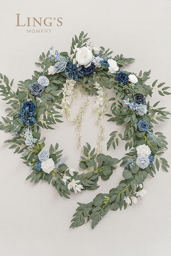 Ling's Moment 9FT Spring Flower Garland- Wedding Arch Flowers - Image 7