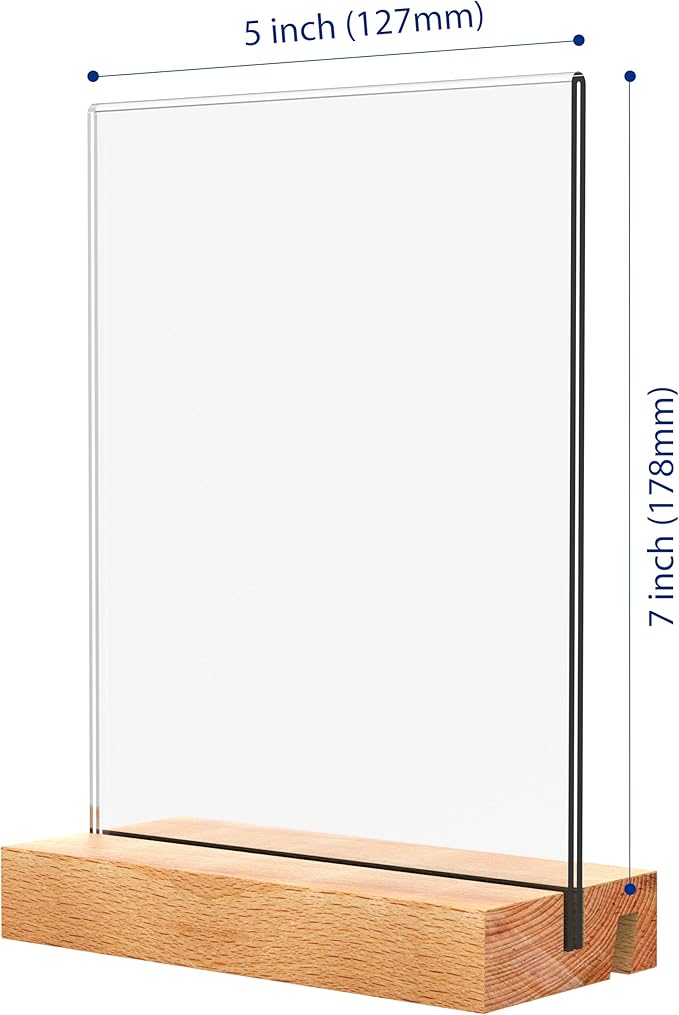 5x7 Inch Acrylic Sign Holder - Image 3