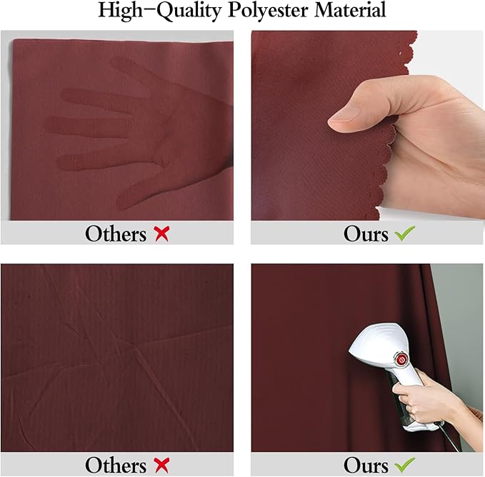 10x20FT Large Wine Red Screen Backdrop Photography Photo Booth Burgundy Red - Image 6