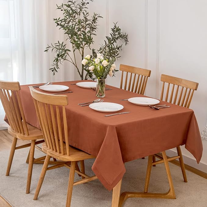 maxmill Lux Faux Linen Tablecloth by maxmill
